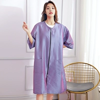 Пурпурные длинные рукава среднего рукава