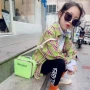 Quần áo trẻ em Hàn Quốc 2018 cho bé trai mùa thu 2019 bé trai và bé gái kẻ sọc áo khoác dài tay cho bé trai - Áo sơ mi thời trang cho bé