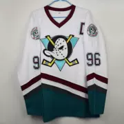 Ice Hockey Jersey Phiên bản điện ảnh Ice Hockey Suit 96 Số 99 White Duck White - Thể thao sau