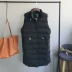 2019 phụ nữ mới xuống áo vest cotton kích thước lớn nữ mid-cotton vest clip cổ áo dày nữ áo khoác thắt lưng thủy triều - Áo vest Áo vest