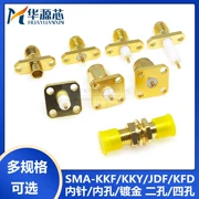 Mặt bích SMA-KFD JDF KKY KKF 4-3 lỗ hình vuông bốn lỗ kim cương hai lỗ lắp đặt vít bên ngoài lỗ bên trong ghế nữ