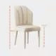 Ghế ăn màu kem, nhẹ nhàng sang trọng và cao cấp, tối giản, hiện đại và đơn giản, mẫu thiết kế, ghế tựa lưng tại nhà trang điểm nổi tiếng trên mạng