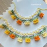 Брендовый трикотажный шарф, слюнявчик, нагрудник, милый аксессуар, чокер