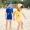 Bé trai và bé gái áo tắm có mũ trùm đầu nam và nữ bé Pikachu đồ bơi trẻ em áo tắm một mảnh hoạt hình kỳ nghỉ suối nước nóng - Đồ bơi trẻ em