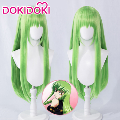 taobao agent DOKIDOKI Lulu Xiu COS C.C COSPLAY wig green long hair