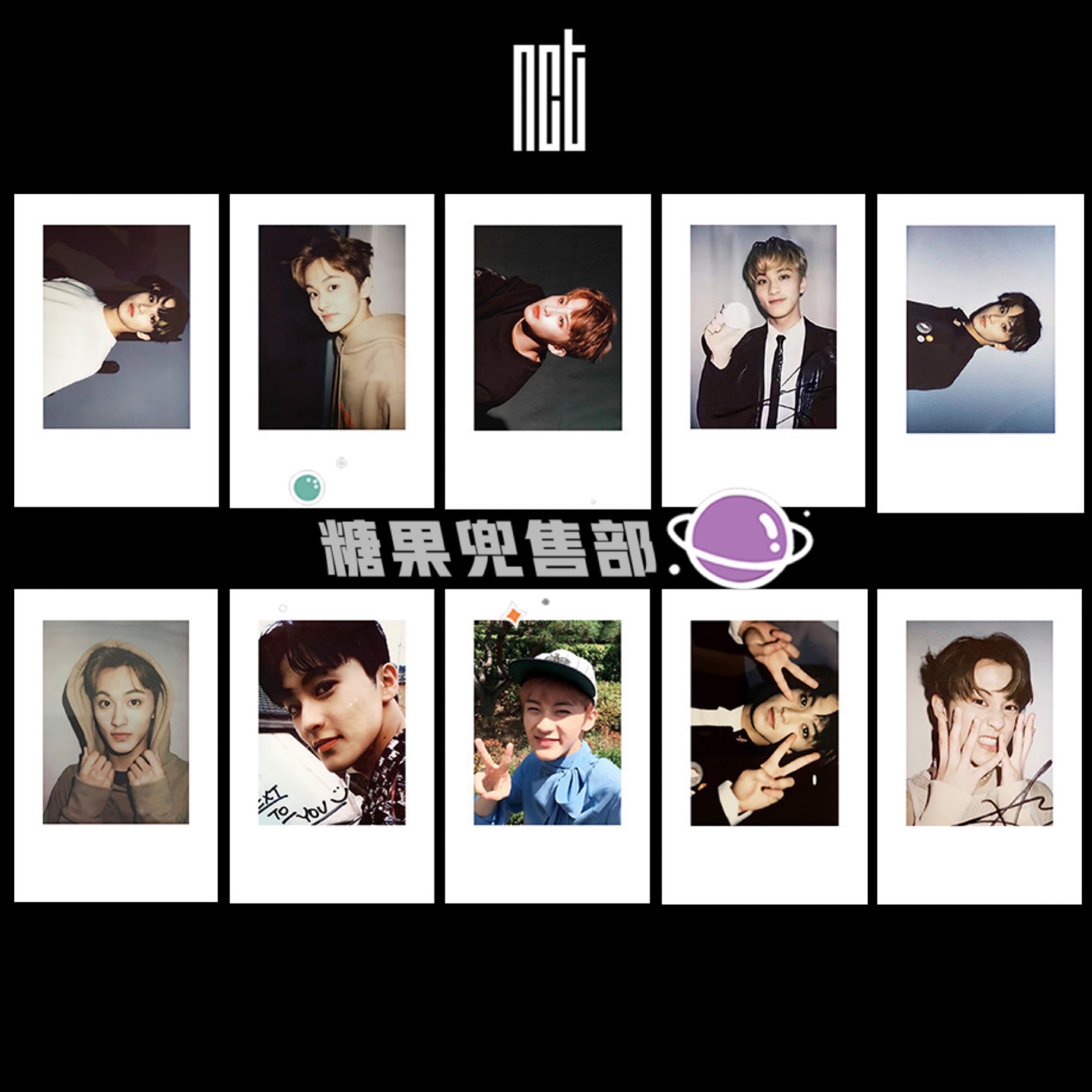Mark Lee Set Of 10NCT Luo Jianmin Li Tairong Simple Ambition Sheng lucas Polaroid Small card Same periphery Collection Photo Hand account source material
