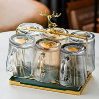 Глянцевый комплект, японская высококачественная кофейная чашка со стаканом