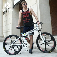 Складной амортизирующий внедорожный горный велосипед с тормозной системой для взрослых для школьников