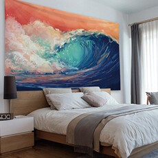 Гобелен 布画挂画墙布背景墙上挂布ins超大宿舍学生装饰创意床头潮图个性