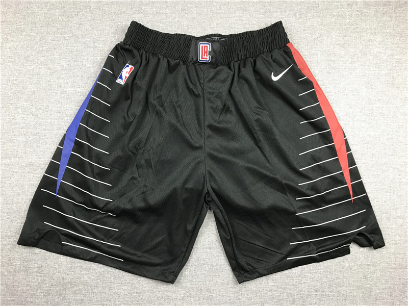Clipper Black City Pants21 years basket net Clippers Thunder Miami Heat Tripartite joint name New season City Edition Award Edition Embroidery Basketball pants shorts