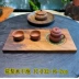 Gỗ hồng sắc khô bàn trà khay trà phong cách retro thủ công khay đăng nhập hộ gia đình gỗ nguyên khối bàn trà gỗ hồng mộc sáng tạo bộ trà FnB Furniture