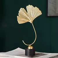 Fan Shaped Ginkgo Leaf Photo Prop Nordic Sculpture Ornament