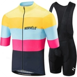 2022 Team Morvelo Cycling Jersey 19D Bib Set Bike Clothing R