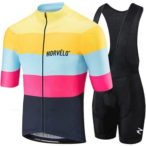 2022 Team Morvelo Cycling Jersey 19D Bib Set Bike Clothing R