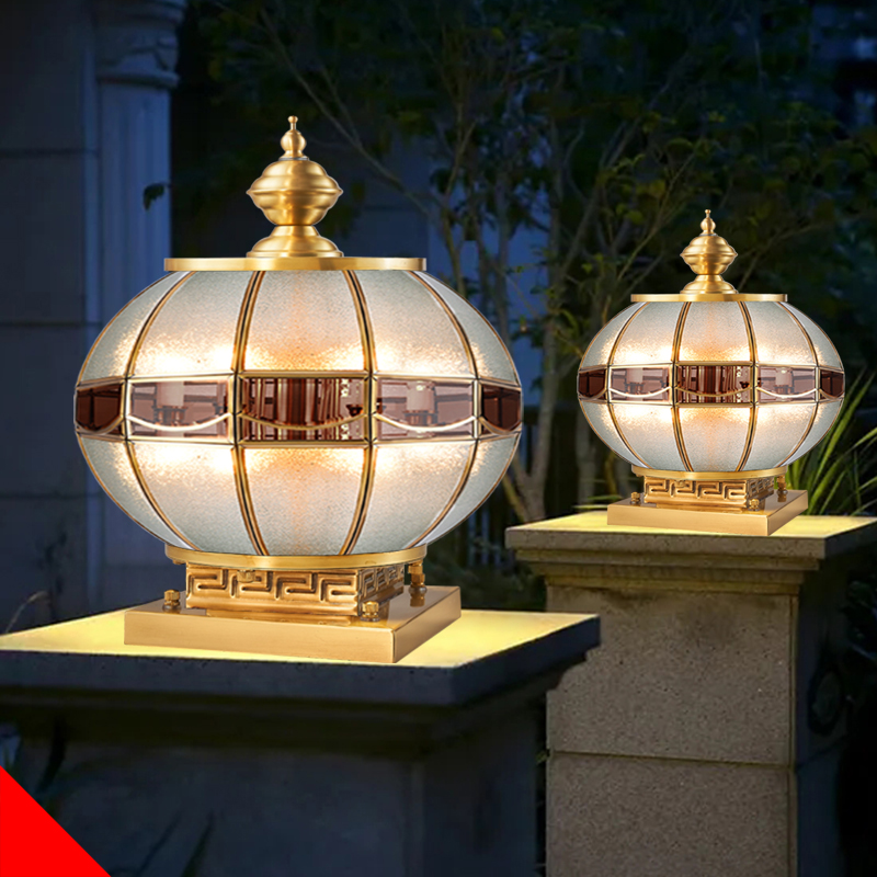 đèn led trụ cổng năng lượng mặt trời 2022 mới hoàn toàn bằng đồng năng lượng mặt trời cột đèn ngoài trời hàng rào sân đèn biệt thự cổng trụ đèn cổng trụ đèn đèn năng lượng mặt trời trụ cổng đèn trụ cổng tròn năng lượng mặt trời