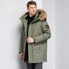 Пуховики mens winter white duck down