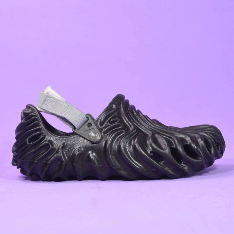 Crocs 22 Новая Строка Волны участвуют в летних отпечатках, отверстия обуви, противоскользящие мужские и женские и лучшие пляжные сандалии 207393