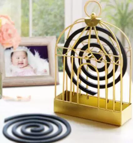 [ . mosquito coil incense holder repellant home burner birdcage ]