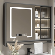 tủ kệ gương phòng tắm Tủ gương phòng tắm thông minh treo tường cửa kính laminate đèn gương phòng tắm giá để đồ riêng tích hợp tủ tu guong lavabo gương lavabo đẹp