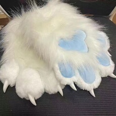 furry福瑞/兽装 现货furry彩色兽装兽爪子手套定制现货叽叽叫cos搭配 fursuit网红