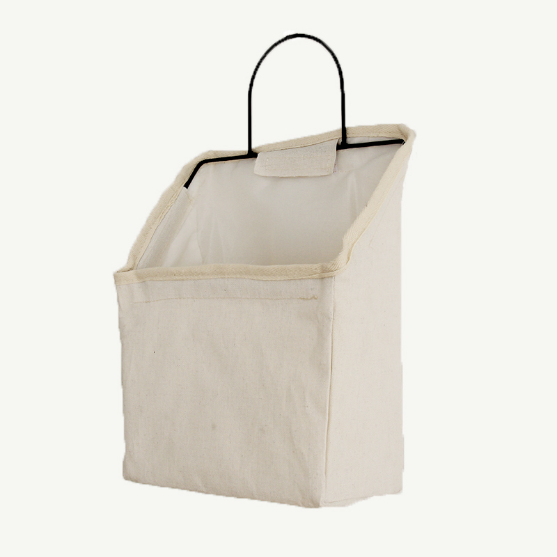 Whiteins wall Hanging type Storage bag dormitory wall Bedside household Large Hanging bag Simplicity canvas book Storage bag