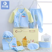 Bộ quà tặng cho bé Bộ quần áo sơ sinh cotton mùa xuân và mùa thu hè cho bé sơ sinh 0-3 tháng