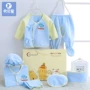 Bộ quà tặng cho bé Bộ quần áo sơ sinh cotton mùa xuân và mùa thu hè cho bé sơ sinh 0-3 tháng hộp quà tặng cho bé sơ sinh