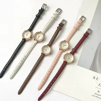 Брендовые розовые трендовые часы, милый циферблат, в корейском стиле, простой и элегантный дизайн, для средней школы, маленький циферблат