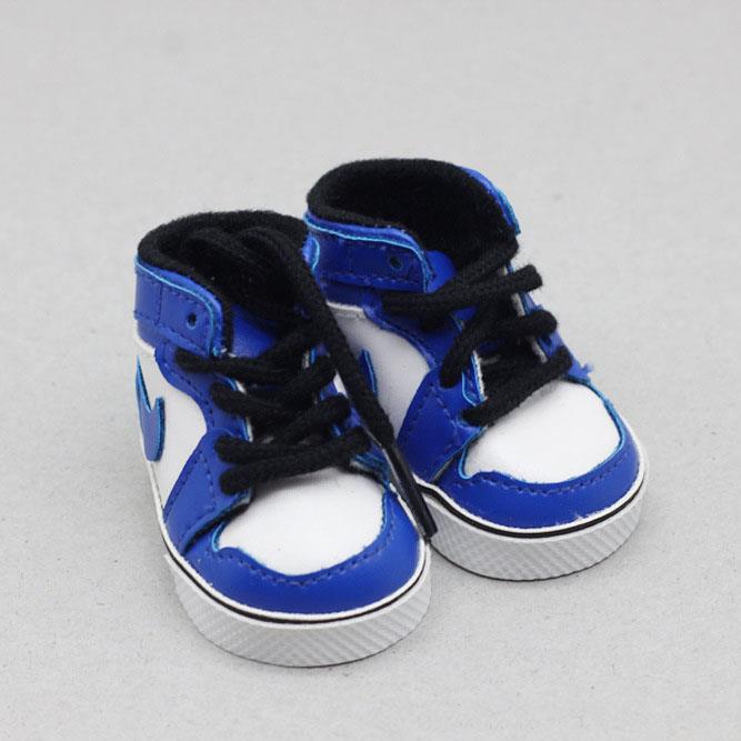 Lace Up Blue Whitegoods in stock 20cm doll use shoes Star of the same style doll Doll parts AJ5CM Baby shoes BJD1 / 6 gym shoes