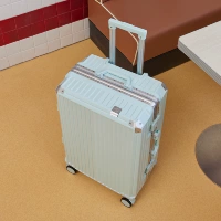 Мятно-зеленые кастрюль с блокировкой-алюминиевой рамой плюс сплошная модель