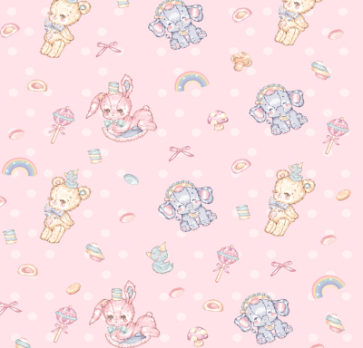 taobao agent Original Showa Wind Animal Lolita Map Map Bjd baby clothing girl heart tablecloth cotton doll