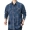 Jeep Shield Summer Business Casual Kẻ sọc ngắn tay áo sơ mi Thanh niên nam Cotton Loose Quần áo bảo hộ lao động Áo mỏng - Áo