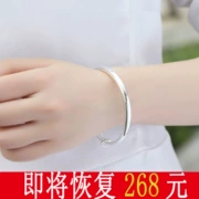 Vòng tay bạc Gypsophila 999 Vòng tay bạc nữ Bạc Nữ đơn giản Sinh viên Hàn Quốc Trang sức bạc Vòng đeo tay Gửi bạn gái