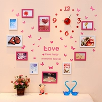 11 рамка белая роза 02+ часы