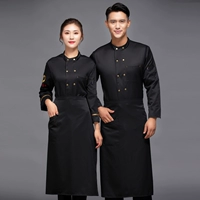 Черный лонгслив, фартук