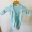 Baby dây kéo jumpsuit cotton mùa hè mỏng phần sơ sinh quần áo bé sơ sinh dài tay đồ ngủ nam và nữ romper bé - Áo liền quần body dài tay cho bé gái