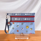 Браслет, косметичка с молнией, сумка с петлей на руку, английский