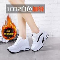 Giày tăng thể thao nữ mùa đông giày trắng Giày trắng phiên bản Hàn Quốc của giày hoang dã trắng nhỏ cộng với nhung mới 2018 giày nữ sạc pin nhanh samsung