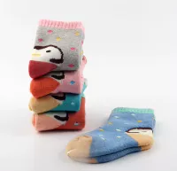 Детские демисезонные хлопковые флисовые носки для мальчиков, детское зимнее мультяшное удерживающее тепло полотенце, увеличенная толщина