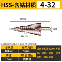 Спиральная тренировка 4-32 мм (HSS CO/M35)
