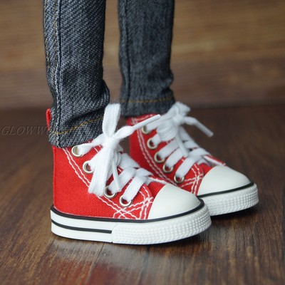 taobao agent Red Chinese canvas shoes BJD baby shoes 1/4 1/3 male and female uncle MSD SD SD17 sneakers