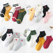 Vớ vớ nữ cotton mùa hè vớ cotton mỏng ladies Hàn Quốc nông miệng dễ thương vớ vô hình thấp để giúp chống trượt vớ thuyền