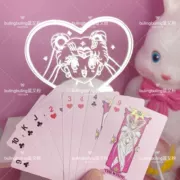 Phim hoạt hình Cô Gái Tim Poker Cullo Loạt Các Sakura Board Game Cờ Vua Trò Chơi Giải Trí Hồng Solitaire