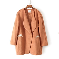 Sản phẩm mới khuyến mãi Z phụ nữ Hàn Quốc thời trang khí ve áo lớn thường hoang dã áo dài 9841 áo khoác dạ nữ ngắn