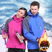 Уличная демисезонная водонепроницаемая альпинистская куртка подходит для мужчин и женщин для влюбленных, увеличенная толщина