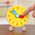 Khi Zhongyi Zhi đồ chơi bằng gỗ khả năng phát triển trí tuệ nhận ra đồng hồ thời gian trợ mô hình khuôn toán học Đồ chơi bằng gỗ