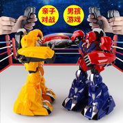 Cặp robot sắt áo giáp thép nắm tay lớn phù hợp với đôi chiến đấu cơ thể cảm giác điều khiển từ xa cậu bé đồ chơi quà tặng