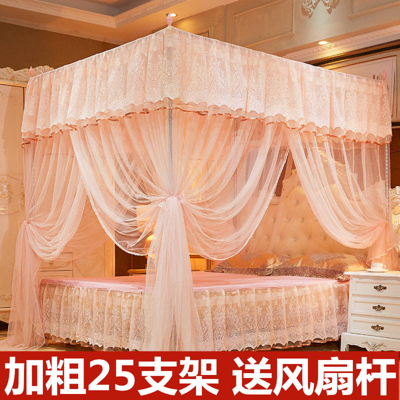 蚊帐家用加密落地宫廷蚊帐加粗支架