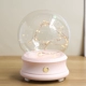 Розовая сферическая глянцевая подарочная коробка, лампочка, 1.5м