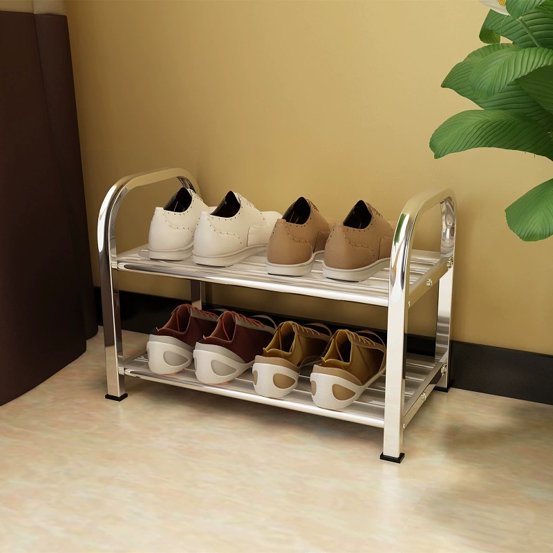 Giá để 
            giày inox tùy chỉnh dày nhiều lớp kích thước chống bụi tiết kiệm không gian lưu trữ hộ gia đình ký túc xá đơn giản về hiện đại kệ để giày dép bằng sắt kệ để giày dép inox 5 tầng 